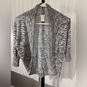 Women’s Maurices Grey Crop Cardigan Size Large